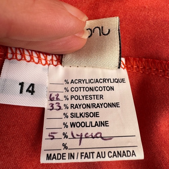 Flowy Orange/Rust Pullover Dress by nude - 14 - Picture 4 of 10